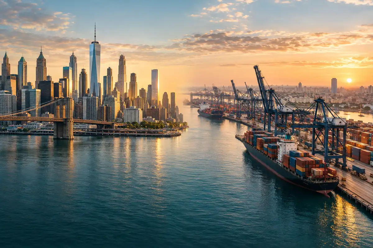 Conceptual composite illustrating a USA–Pakistan connection for Supplify’s sourcing and local focus